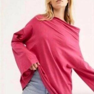 Free People We the Free Supernova Long Sleeve Funnel Tee